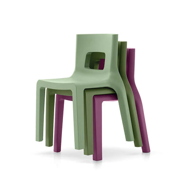 Sedie Impilabili da Giardino 2 Pezzi Colore Viola Ametista h 80 cm Eos - Lyxo