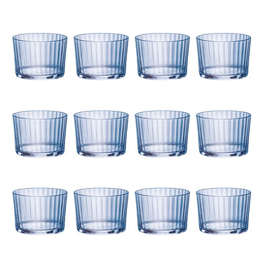 Set 12 Bicchieri Rum in Vetro Resistente Blu Exclusiva – Rocco Bormioli