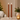 Set 2 candele LED marroni in cera con superficie rigata