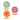 Set 3 Piatti Fiore Colorati in Ceramica ø 26cm – H&H