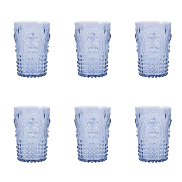 Set 6 Bicchieri Acqua 400 ml Colore Indaco Fashion – Villa D’Este