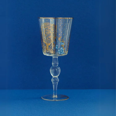 Set 6 Calici da Vino in Vetro Decorati 360 ml Royal White– Pip Studio