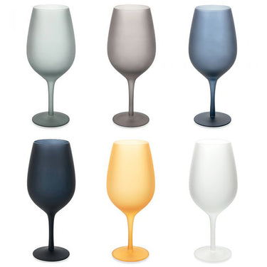 Set 6 Calici in Vetro Satinato 650 ml Cala Dorada – Villa D’Este