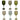 Set 6 Calici da Vino Frosted Happy Hour Greenery 650 ml - Villa D'Este