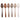 Set 6 Cucchiaini in Acciaio Inox Matte Shade of Chocolate - Villa D'Este