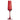 Set 6 Flute 250 ml in Vetro Colore Rosso Optic – Villa D’Este