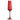 Set 6 Flute 250 ml in Vetro Colore Rosso Optic – Villa D’Este