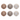 Set 6 Piatti Pane Chocolate Imperial Ø 15 cm – Villa D’Este