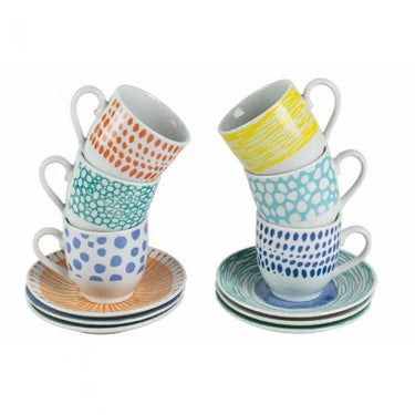 Set 6 Tazzine 90 ml in Porcellana Marea – Villa D’Este