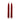 Set di due candele decorative LED rosse effetto albero di Natale
