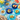 Set 6 Piatti Fondi in Vetro Colorato Blu Ø 19 cm Seashell Wall - H&H