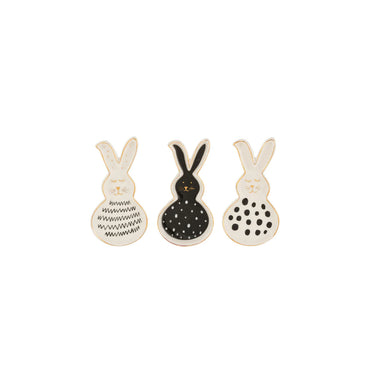 Set 3 Piattini Decorativi Pasqua Coniglio 13,5 cm Small - Japanese