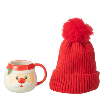 Tazza Natalizia Babbo Natale con Cappello Invernale - Warm Wishes