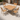 Set da pranzo outdoor con tavolo rettangolare e quattro sedie in alluminio effetto legno