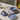 Tazzina da caffè blu con piattino coordinato in ceramica