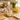 set aperitivo decorato con limoni in ceramica su supporto in bambù