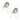 Set 2 Sedie Impilabili in Polietilene Slitta h 79 cm Verde Giada Candy - Lyxo