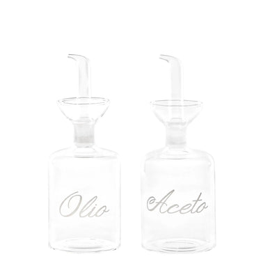 Set Bottiglie Olio e Aceto in Vetro 2x250 ml – Simple Day
