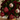 Set 6 Sfere Natale in Vetro Velluto Rosso Scuro con Ricamo fiorato Ø10 cm - Viron