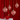 Set 6 Sfere Natale Affusolate in Vetro Soffiato Bianco Perla e Rosso Ø10 cm - Viron
