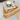 Sgabello Basso da Giardino Triangolare in Rattan Colore Naturale h 42 cm