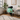 Sgabello originale da giardino in metallo e scooter vintage verde menta 