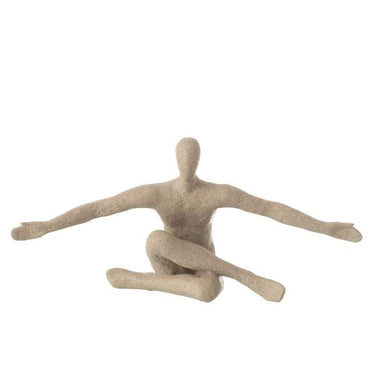 Statua Decorativa Moderna in Resina Beige Design per Soggiorno