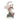 Statuetta Decorativa Natalizia Babbo Natale e Renna con Bambino h 33 cm