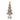 Statuetta albero di Natale gingerbread marrone con decori rosa e azzurri