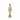 Statuetta Decorativa Natalizia Schiaccianoci colore Oro Bianco ed Argento h 42 cm