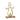 Statuetta Decorativa Natalizia con Pupazzo di Neve Stilizzato in Metallo Small