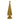 Statuetta Decorativa Natalizia Albero di Natale con Perline colore Oro h 42 cm - Viron.it