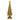 Statuetta Decorativa Natalizia Albero di Natale con Perline colore Oro h 42 cm - Viron.it