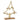 Statuetta Natalizia Albero di Natale Stilizzato in Metallo Large