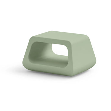 Tavolino Basso da Esterno in Polietilene 79x46 cm Colore Giada Sugar  - Lyxo