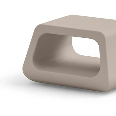 Tavolino Basso da Esterno in Polietilene 79x46 cm Colore Ambra Sugar - Lyxo