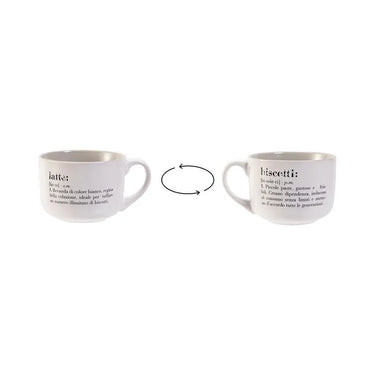 Tazza Jumbo 520 ml Latte & Biscotti in Porcellana New Bone China Victionary – Villa D’Este