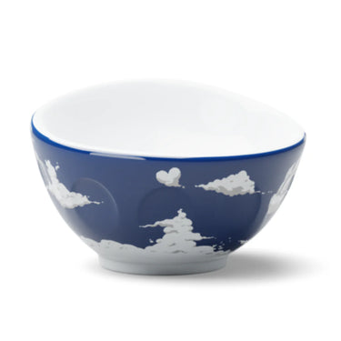 Tazza Latte Bolo 500 ml in Porcellana Bianca e Blu - Laughing