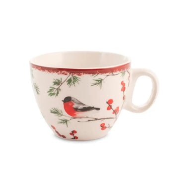 Set di 3 Tazze da Té Autunnali Decorate in New Bone China 220 ml
