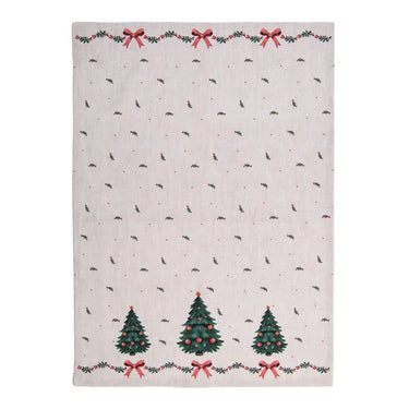 Canovaccio da Cucina con Decori Natalizi 50x70 cm in Cotone