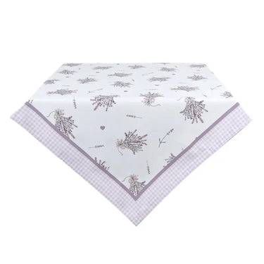 Tovaglia Rettangolare 150x250 cm in Cotone Motivo Lavanda – Lavander Garden