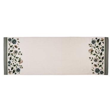  stampa floreale su runner tavola in cotone beige
