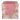 Runner in Cotone Colore Rosa con Fantasia Floreale 50x140 cm