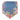 Runner in Cotone Colore Blu con Fantasia Floreale 50x160 cm