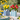 Set di vasi in ceramica decorativi con righe blu e azzurro