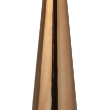 Vaso da Terra Decorativo in Alluminio Oro Rosa Alto Grande – Design Moderno