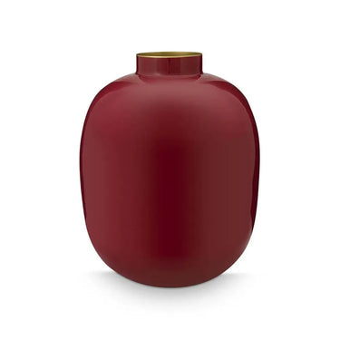 Vaso h 32 cm in Alluminio Rosso Scuro Sphere - Pip Studio