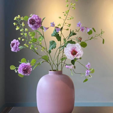 Vaso Decorativo in Metallo Lilla H 23 cm – Pip Studio