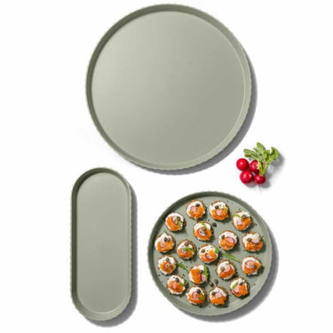 Vassoio Lungo da Portata Colore Verde 51 cm Large Minerva - Blim